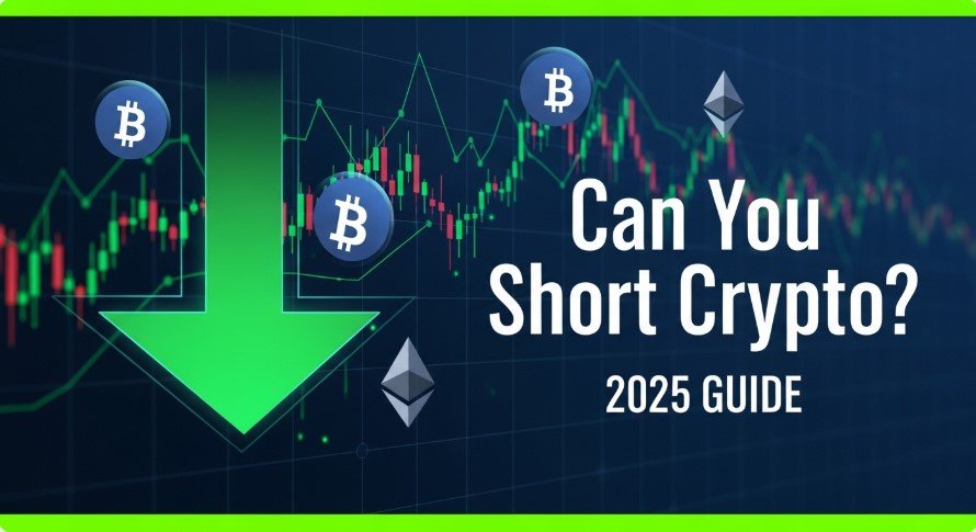 Thumbnail for “Can You Short Crypto? A Comprehensive Guide for 2025” blog.