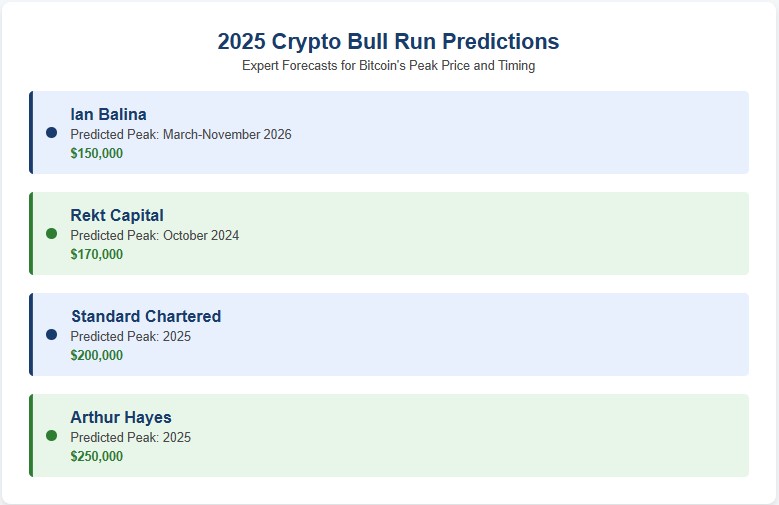 Crypto Bull Run Predictions Infographic