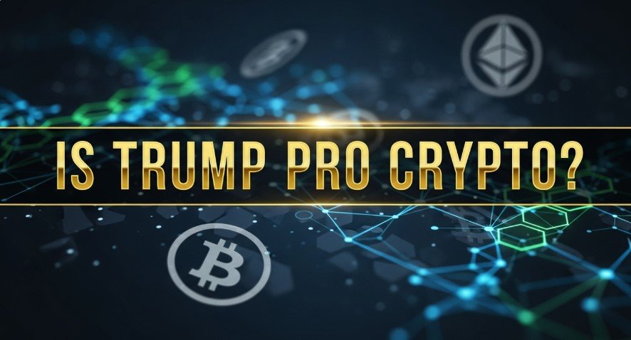 Thumbnail for blog post on Trump’s cryptocurrency stance.