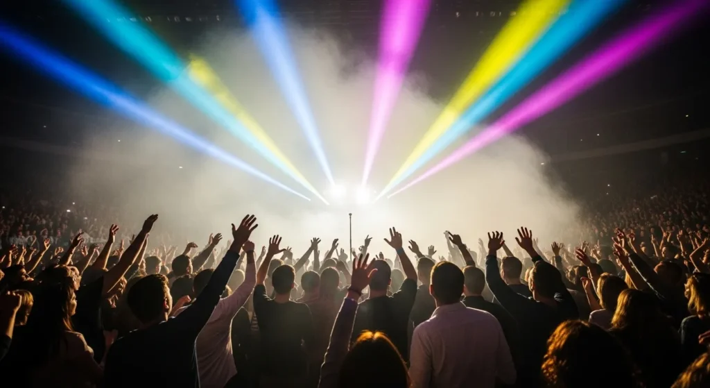 Crowd at Sleep Token concert in Crypto.com Arena October 2025