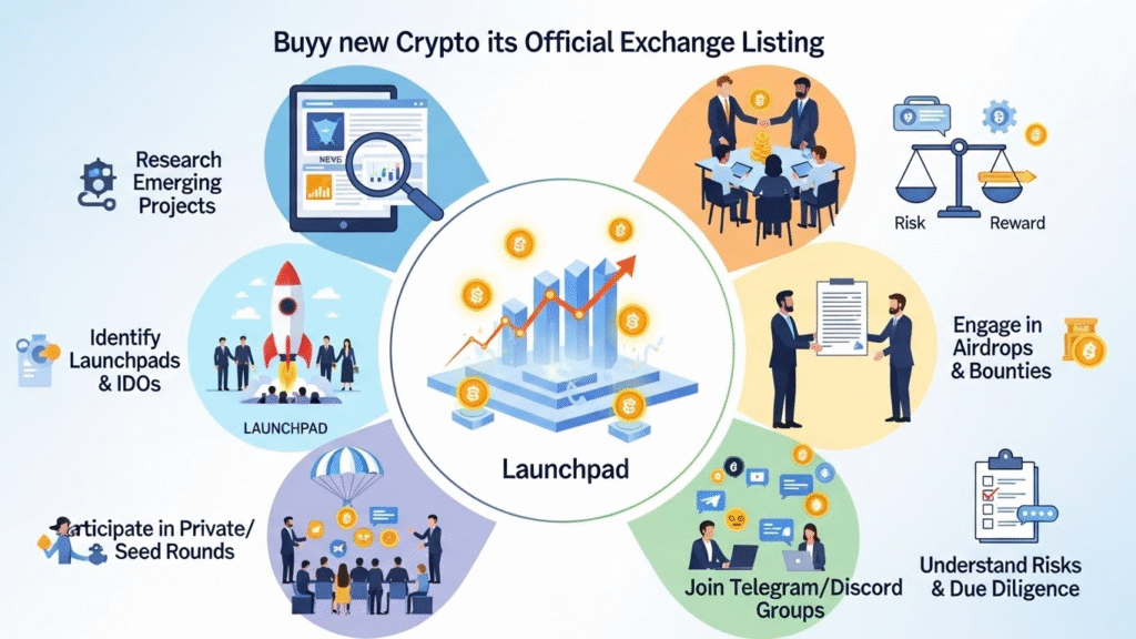 How to Buy New Crypto Before Listing